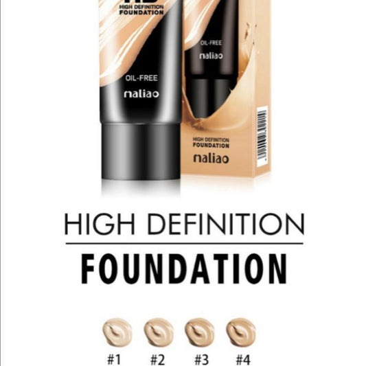 Maliao HD High Definition Oil-Free Foundation - Flawless Definition, Oil-Free Finish (NATURAL BEIGE)
